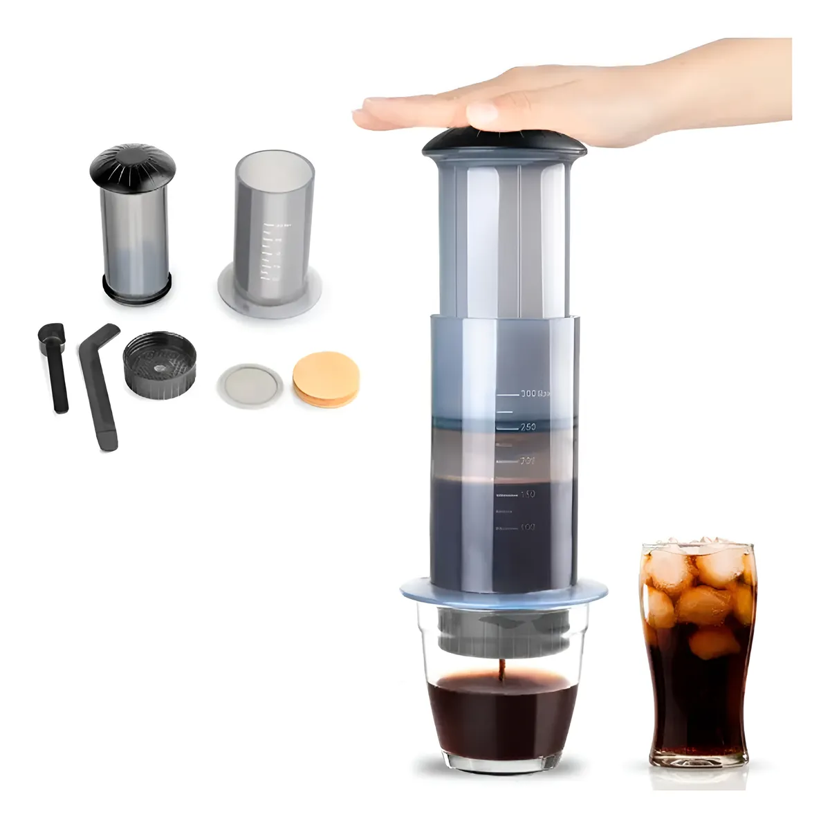 Cafetera Aeropress Icafilas | Prensa de Café Manual 240 ml