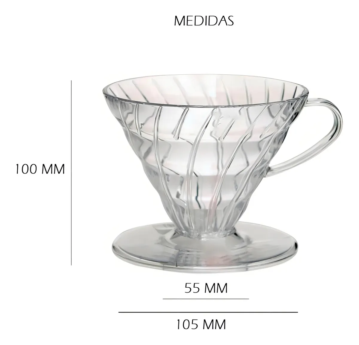 V60 02 Acrílico para Café | Método de Goteo y Extracción Precisa - Imagen 3